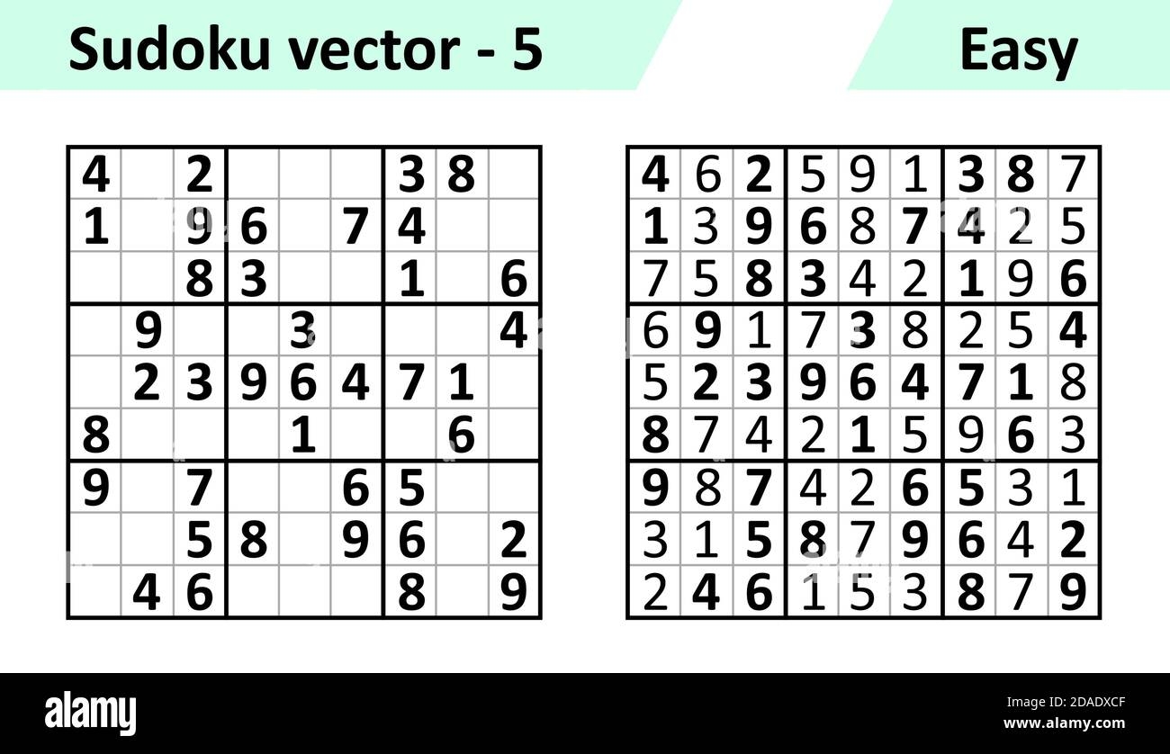 Sudoku Game With Answers Simple Vector Design Set Sudoku Blank Template Complexity Of The Task Is Easy Stock Vector Image Art Alamy Sudoku Game With Answers Simple Vector Design Set Sudoku Blank Template Complexity Of The Task Is Easy Stock Vector Image Art Alamy