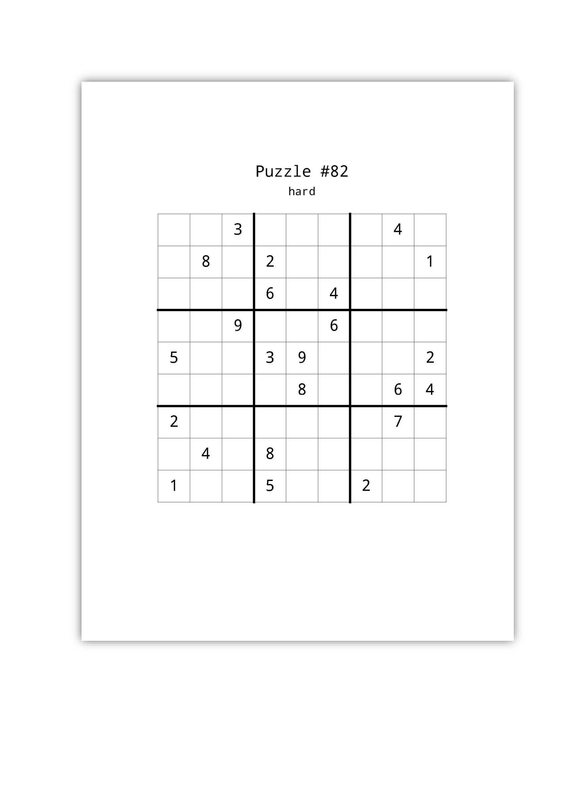 Sudoku Large Print With Solutions Puzzles For Adults And Seniors Big Book Made By Teachers