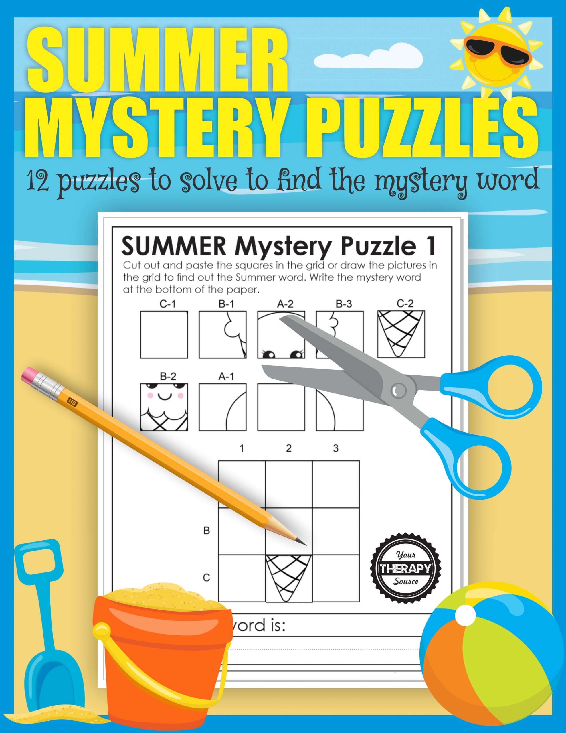 Summer Puzzles Printable Your Therapy Source