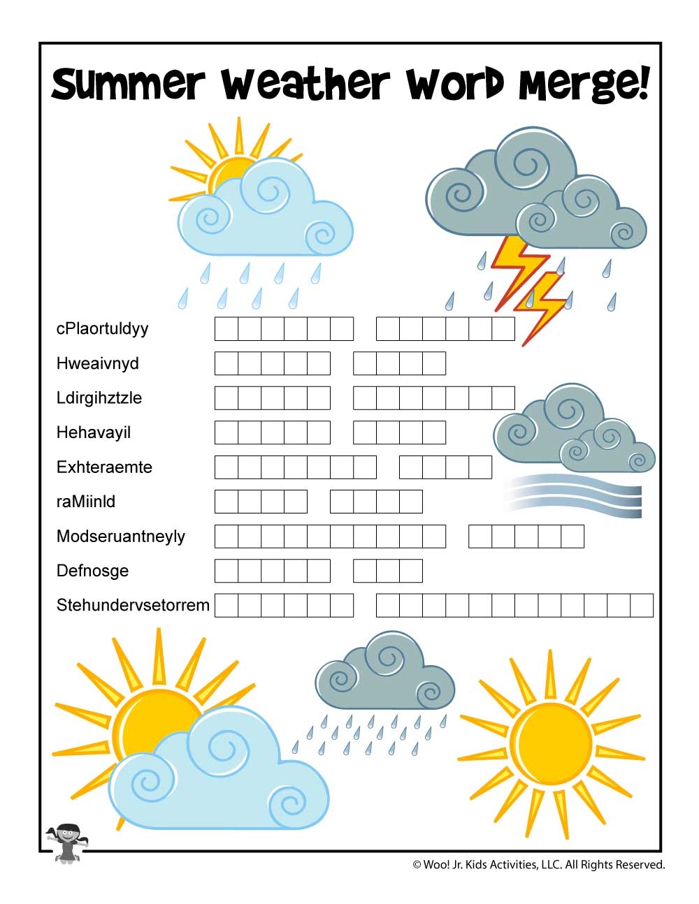 Summer Word Searches And Summer Word Puzzles Woo Jr Kids Activities Children s Publishing