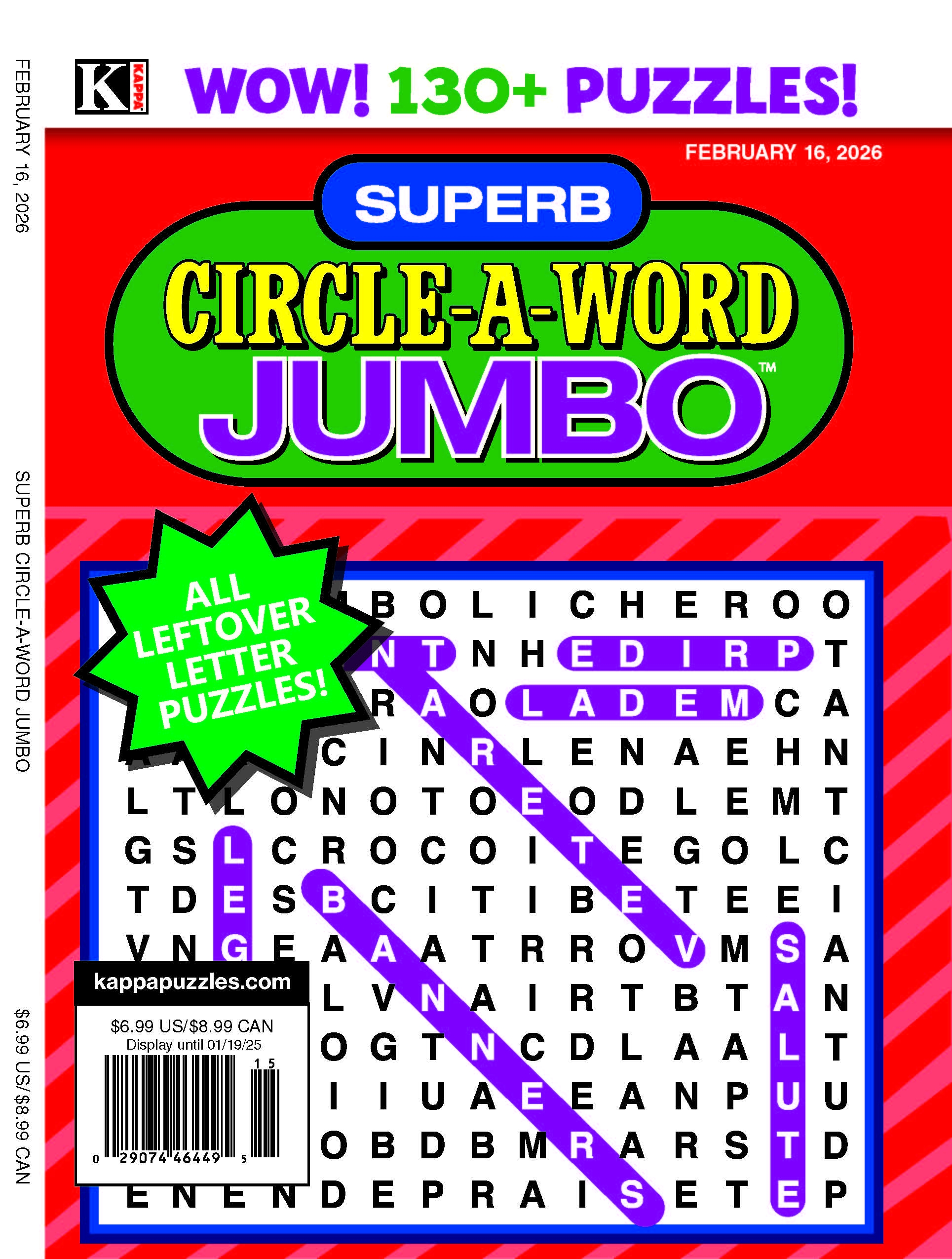 Superb Circle A Word Jumbo 132 Word Find Puzzles Kappa Puzzles