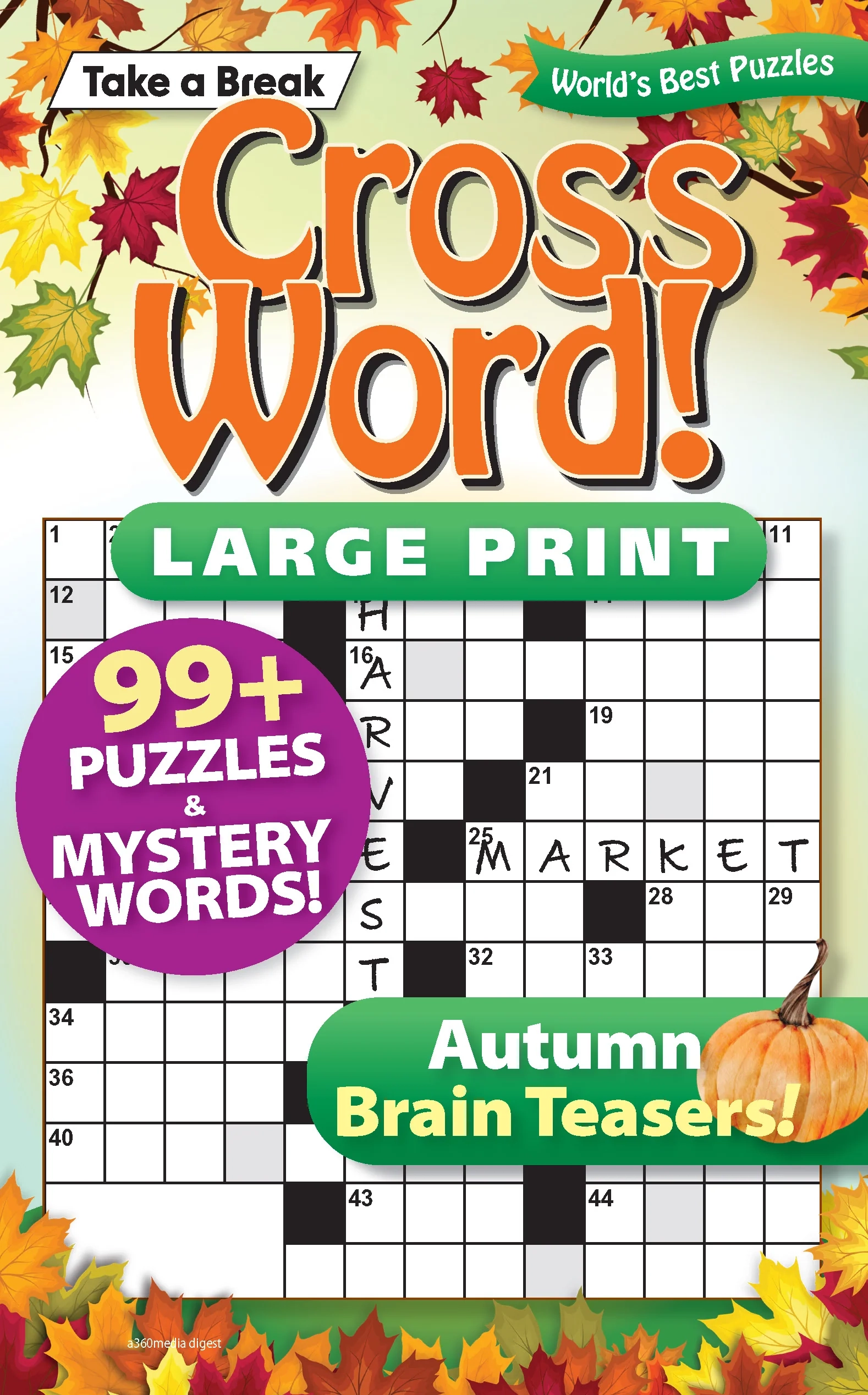 Take A Break Cross Word Large Print 99 Puzzles Mystery Words Magazine Shop US