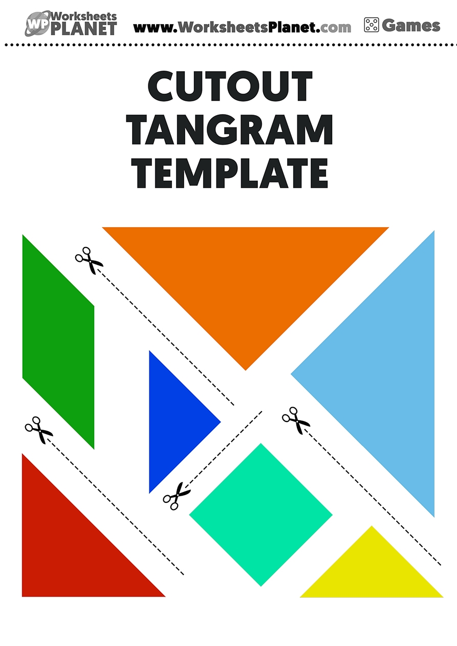 Tangram For Kids Printable Template Pack Of Shapes Worksheets Library