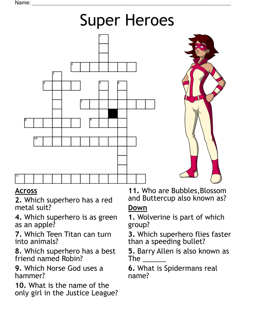 Teen Crossword WordMint