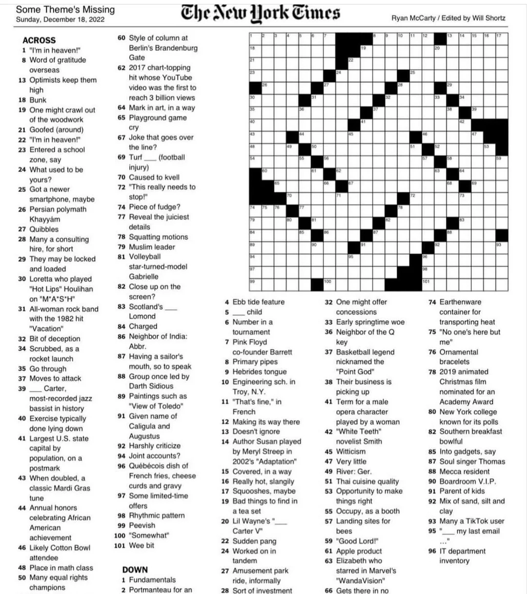 The NYTimes Crossword For Today The First Night Of Chanukah Formed A Swastika R Jewish