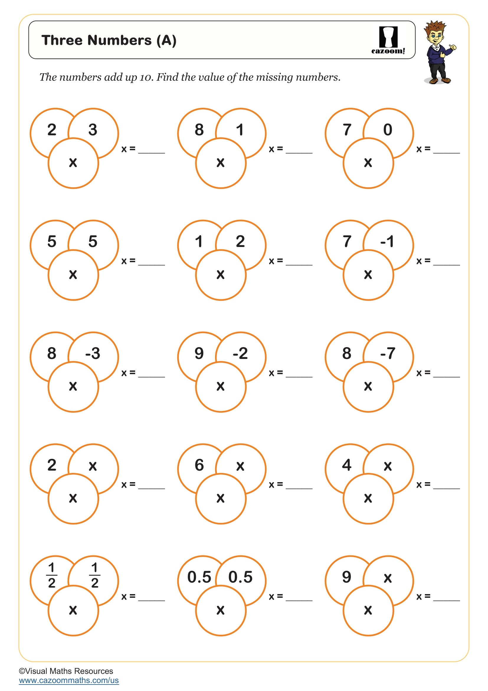Three Numbers A Puzzle FREE Teaching Resources