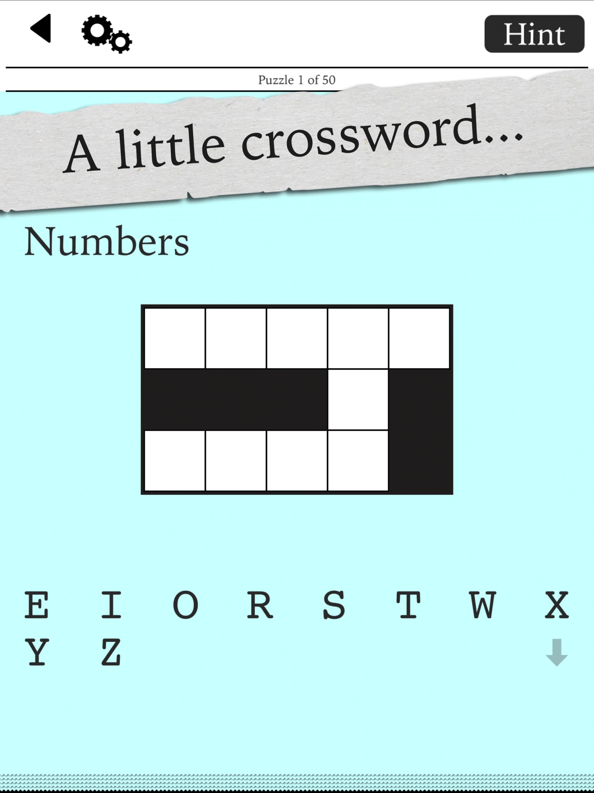Tiny Little Crosswords Blue Ox