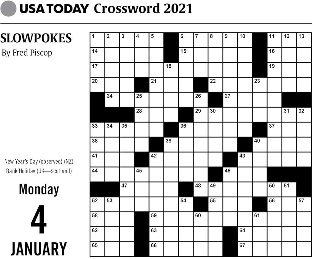 USA Today Crossword Puzzles 2021 Day to Day Calendar USA TODAY 9781524859930 Amazon Books