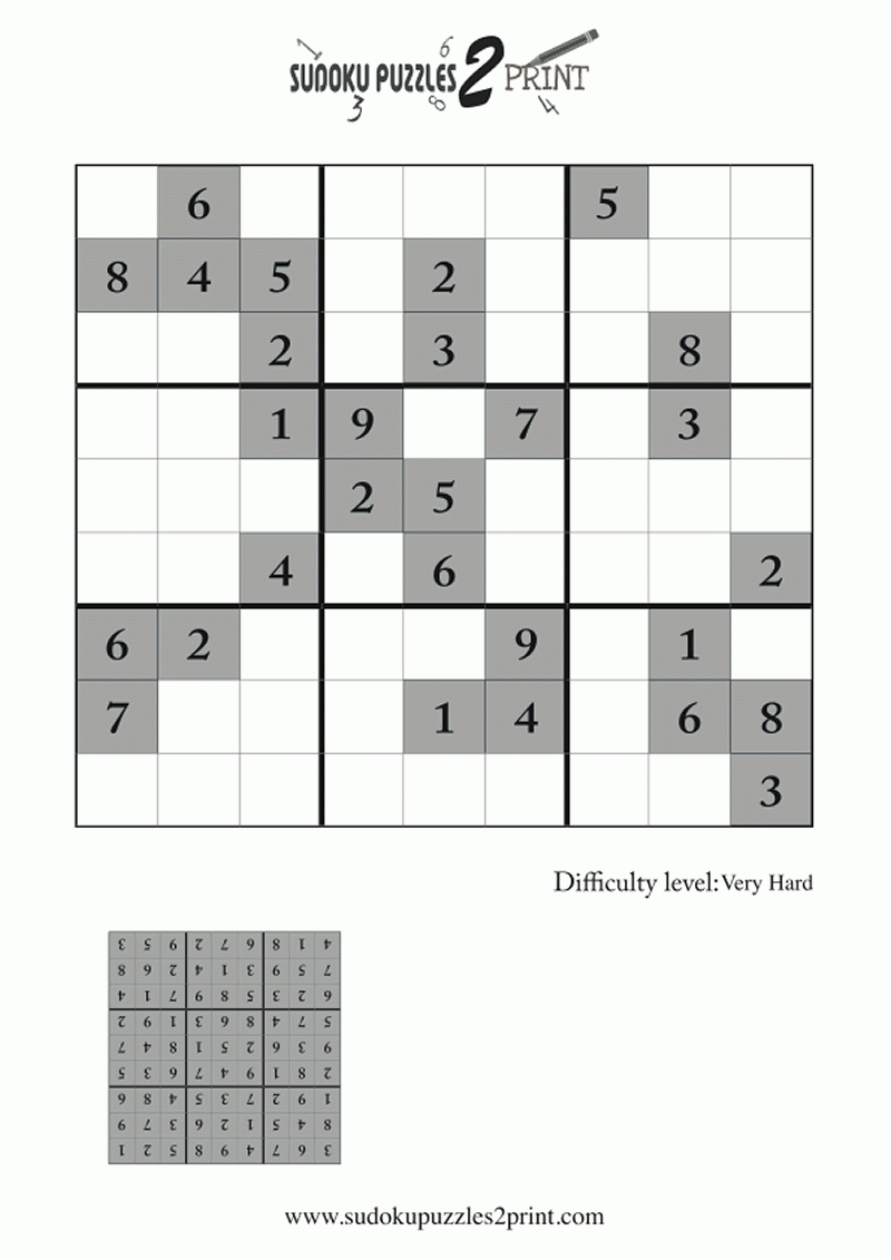 Very Hard Sudoku Puzzle To Print 8