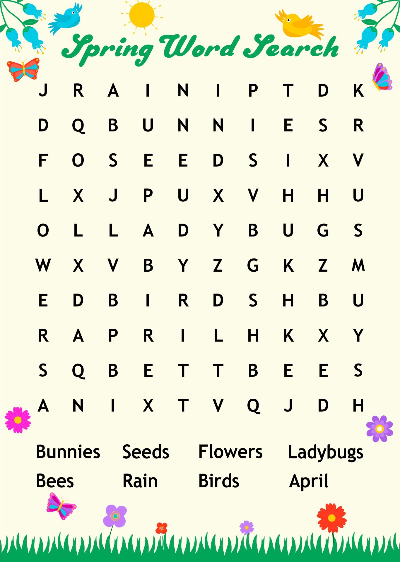 Word Search 12 Free PDF Printables Printablee