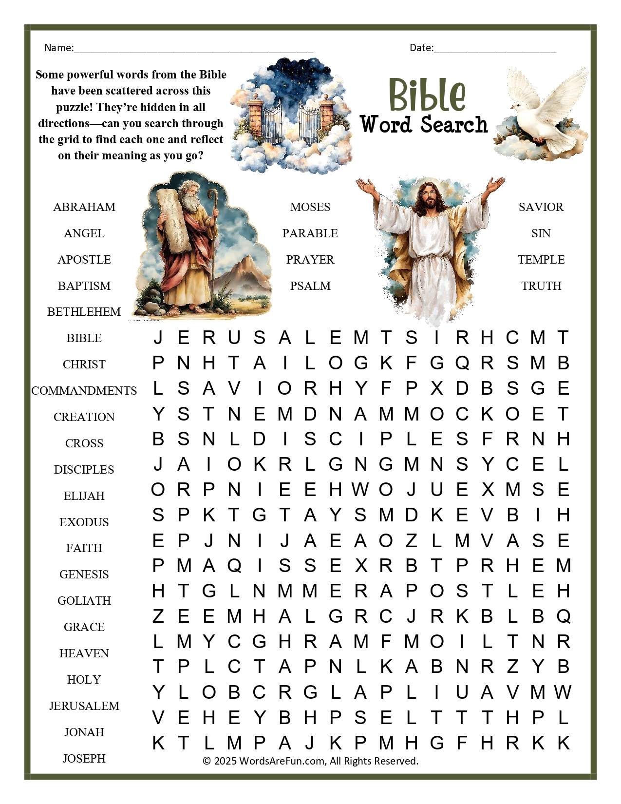 Word Search Puzzles For Teens