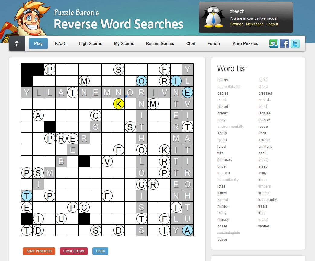 Word Searches Portfolio Categories Puzzle Baron
